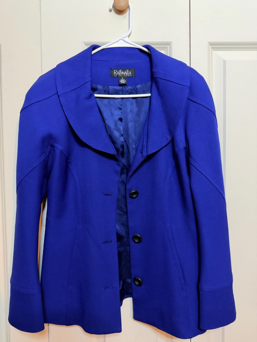 Rafaella Cobalt Blue Three-Button Blazer Jacket